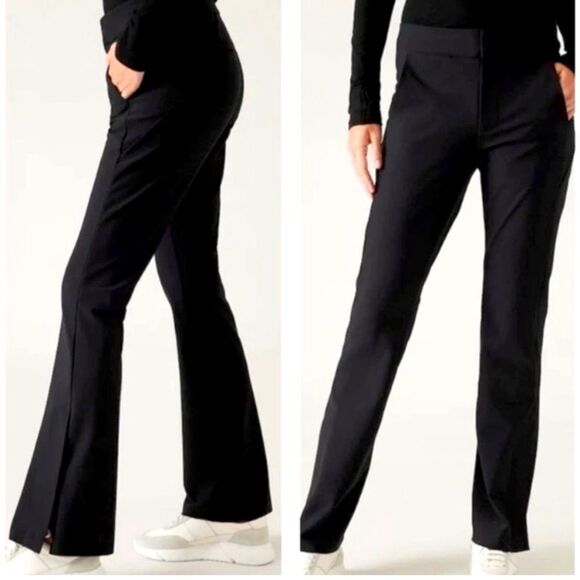 *NWT* Athleta Stellar Flare Trousers size 2 Black - Picture 1 of 15